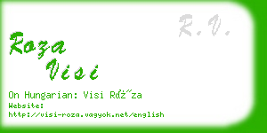 roza visi business card